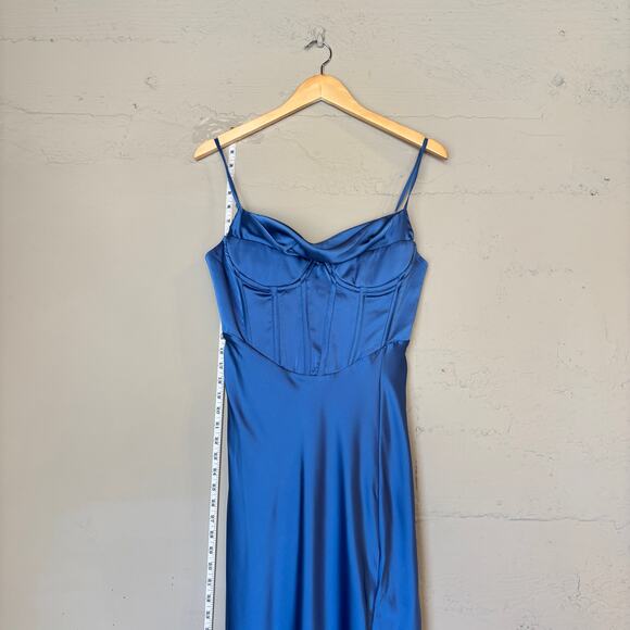 ASTR the Label REVOLVE Cannes Dress in Denim Blue Women's Small - Picture 3 of 13